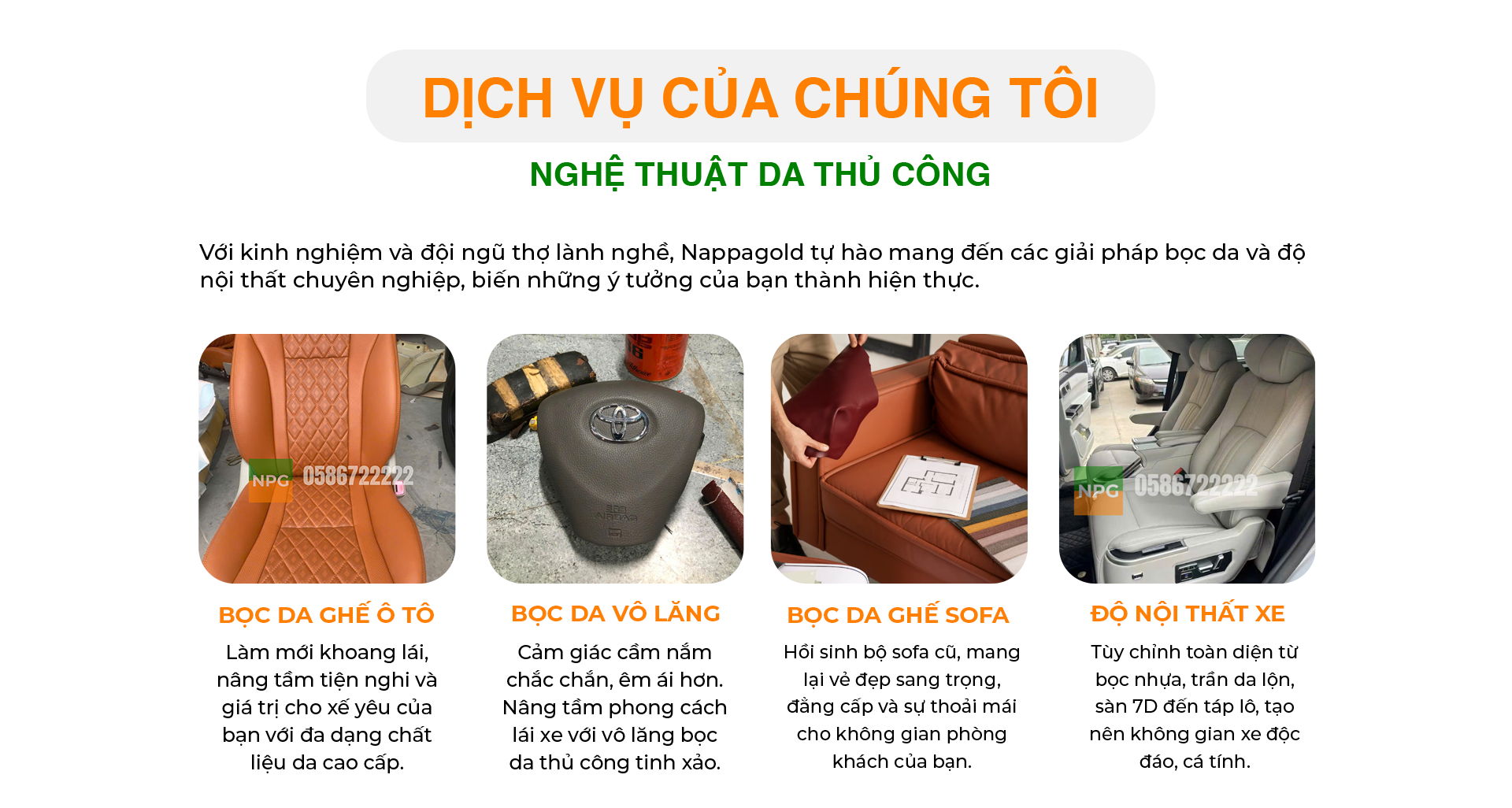 dịch vụ của chúng tôi